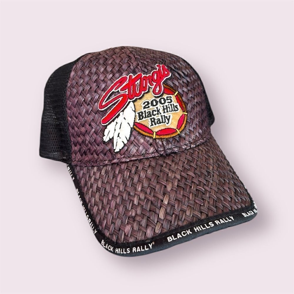 CSI Vintage Tiki Tops Woven Sturgis 2005 Trucker Hat